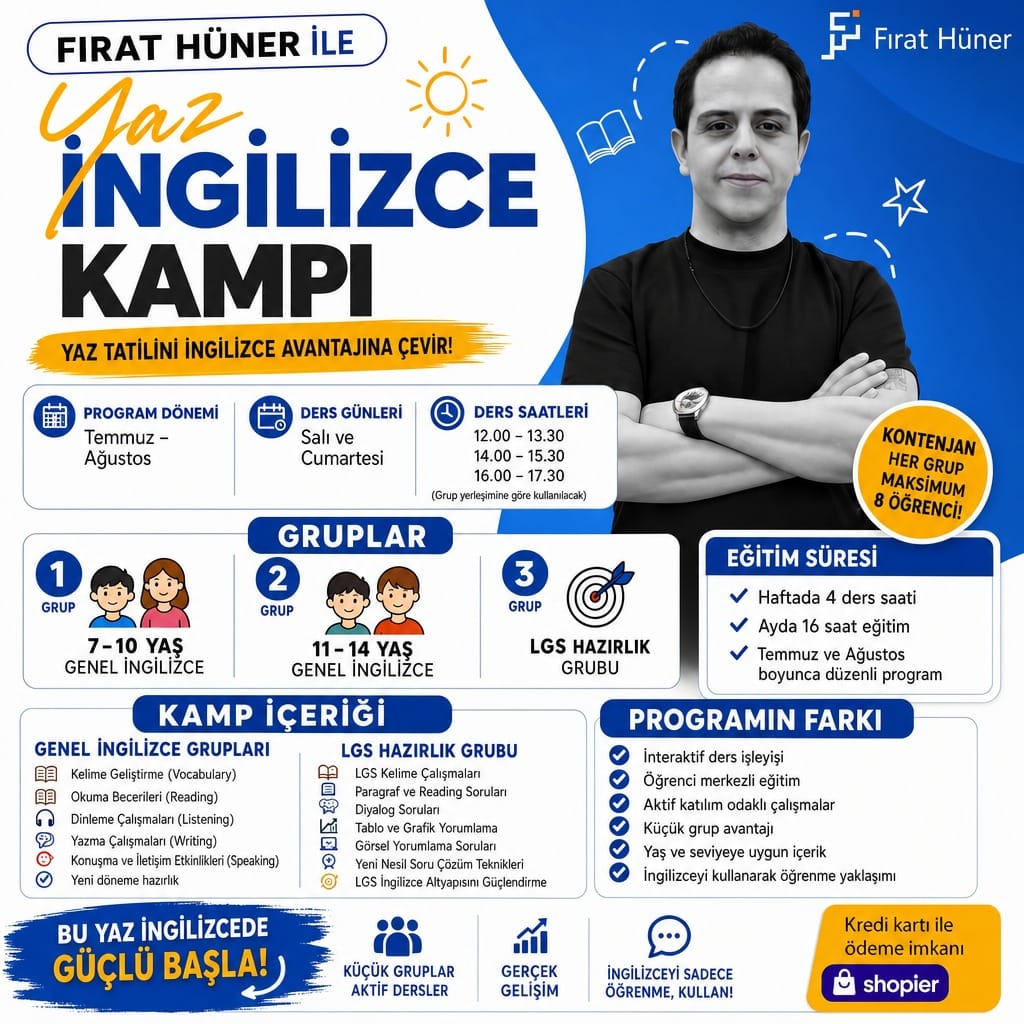 Online İngilizce Yaz Kampı